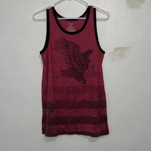 (2/$15) Size S Men’s No Boundaries Red and Black Tank Top